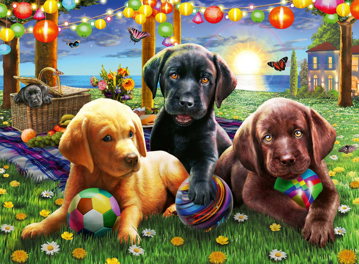 100Pc Puppy Picnic - A Child's Delight