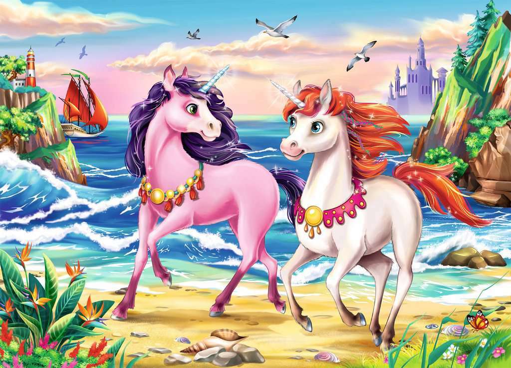 35Pc Beach Unicorns - A Child's Delight