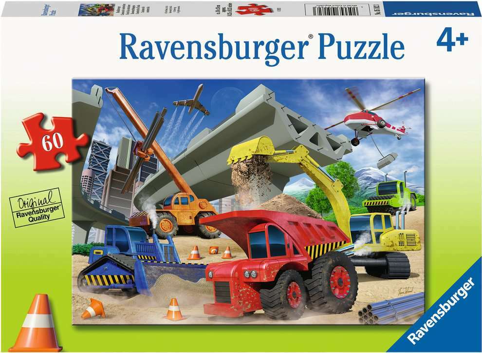 60Pc Contruction Trucks - A Child's Delight