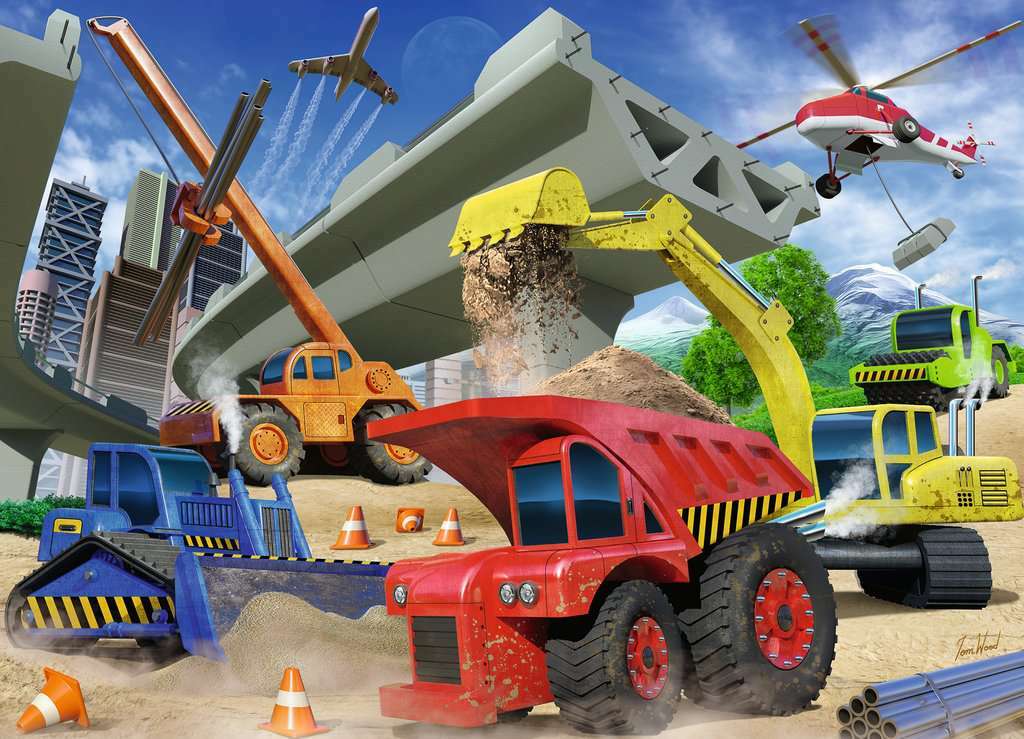 60Pc Contruction Trucks - A Child's Delight