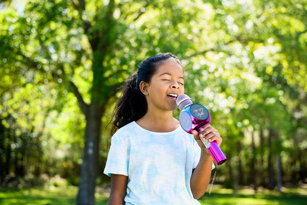 Karaoke Microphone - Metallic - A Child's Delight