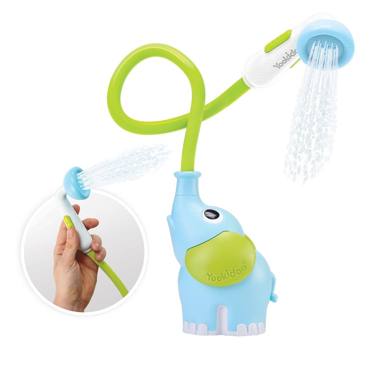 Elephant Shower - Blue - A Child's Delight