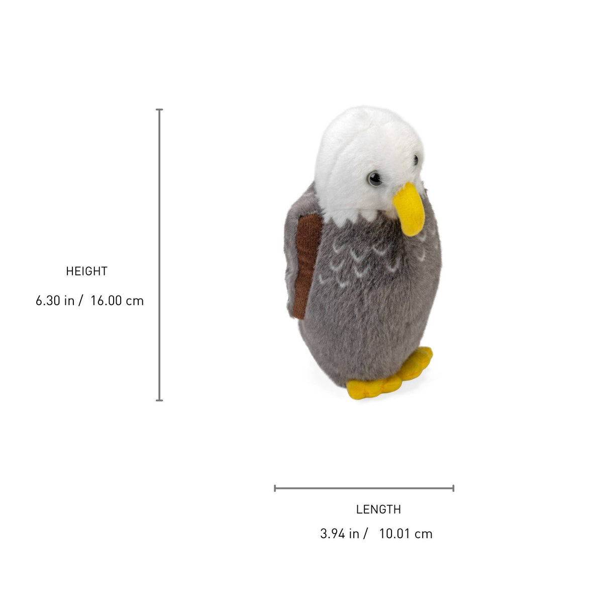 Audubon II Bald Eagle Stuffed Animal W Sound 5.5" - A Child's Delight