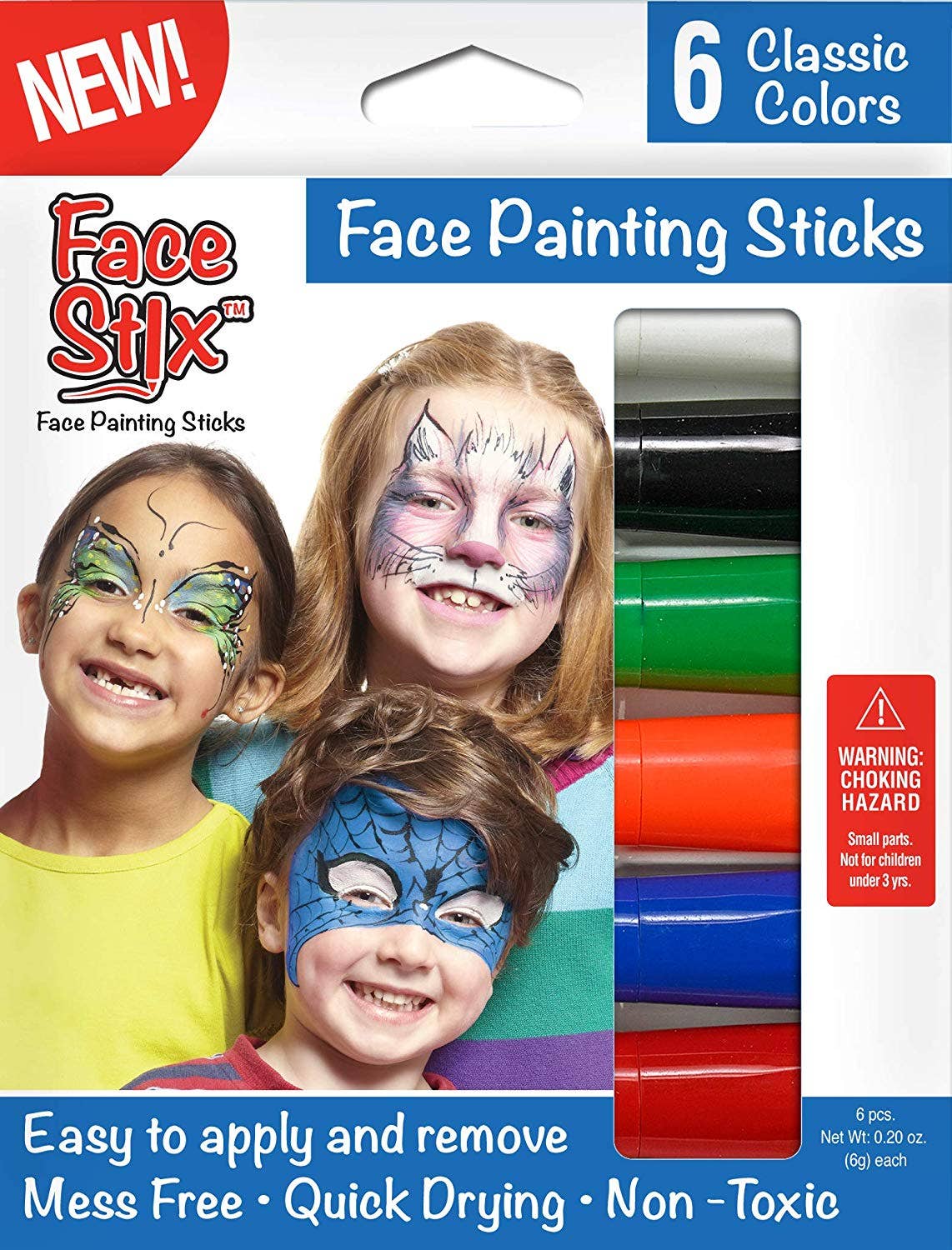 Face Paint Stix - 6 Pack TPG-633 - A Child's Delight