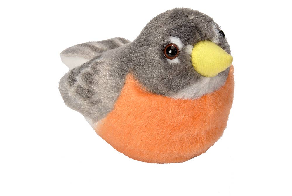 Audubon II American Robin Stuffed Animal W Sound 5.5" - A Child's Delight