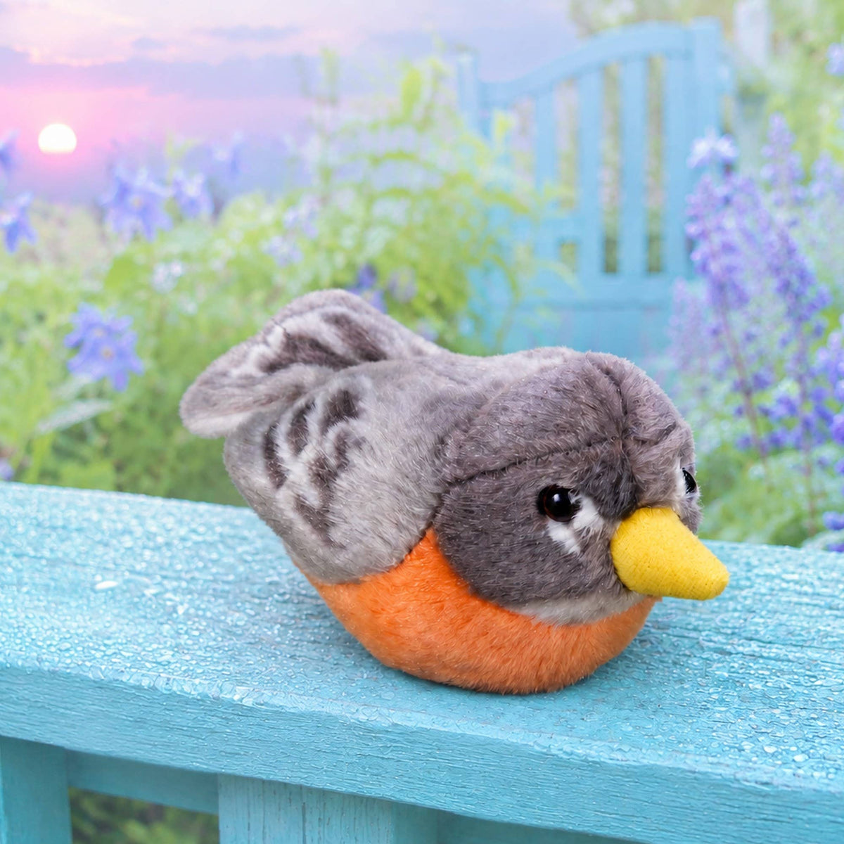 Audubon II American Robin Stuffed Animal W Sound 5.5" - A Child's Delight