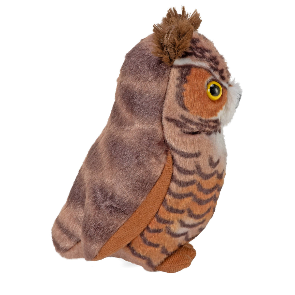 Audubon II Great Horned Owl Stuffed Animal W Sound 5.5" - A Child's Delight