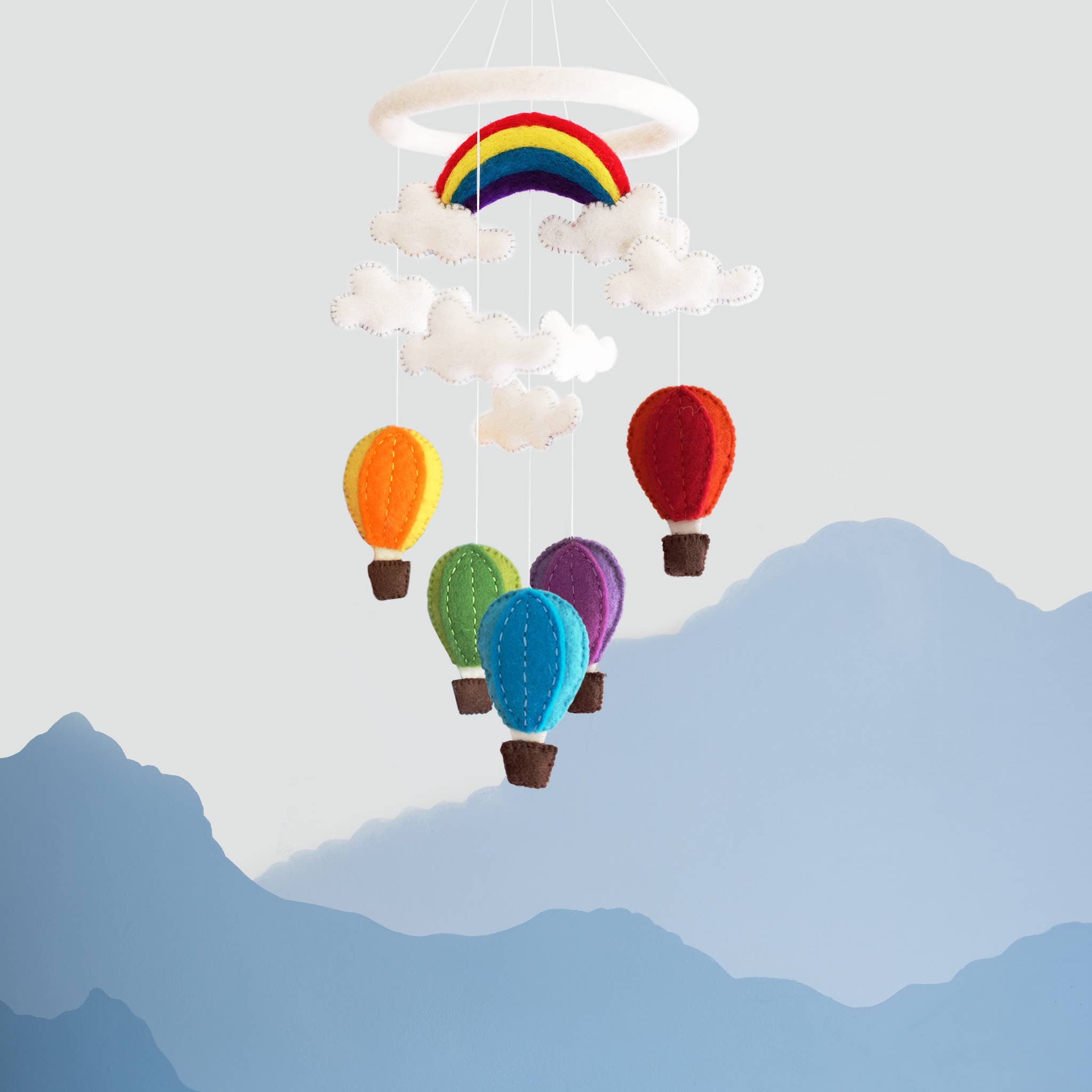 Baby Mobile - Hot Air Balloon - Nursery Decor - A Child's Delight