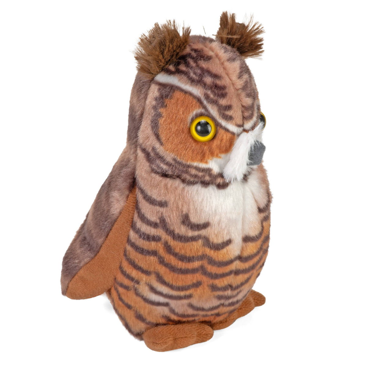 Audubon II Great Horned Owl Stuffed Animal W Sound 5.5" - A Child's Delight