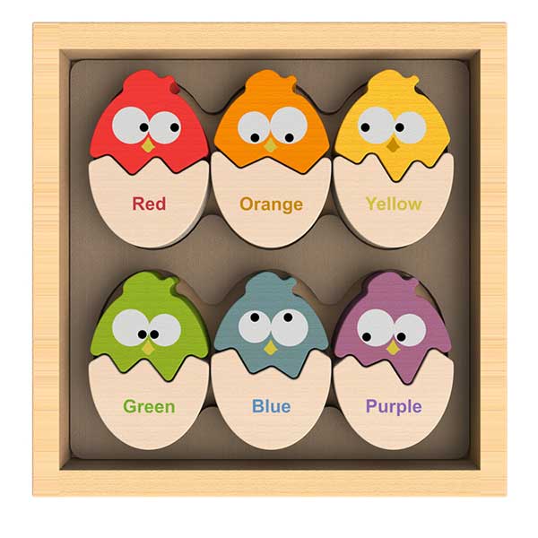 Color N Eggs Bilingual Learning Color Puzzle by Begin Again Toys
