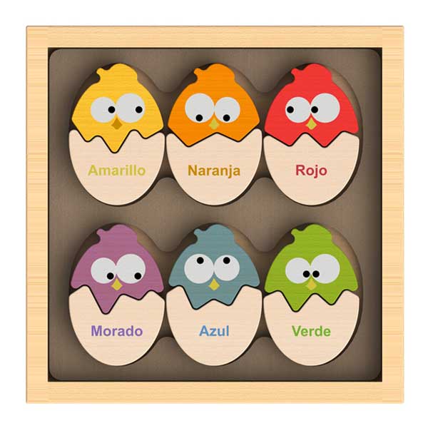 Color N Eggs Bilingual Learning Color Puzzle by Begin Again Toys - A Child's Delight