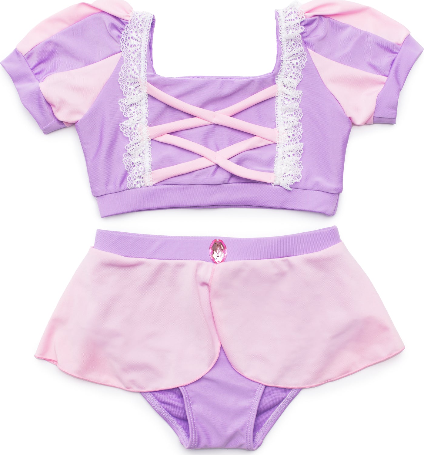 Rapunzel Swim Suit, Two-Piece (Size 3-4)