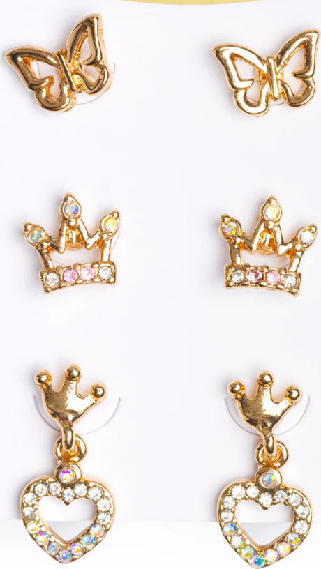 Boutique Royal Crown Studded Earrings