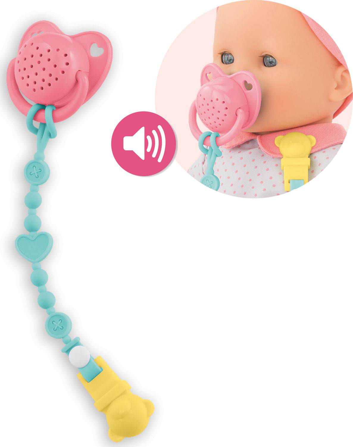 Corolle 14"/17" Pacifier with Sounds - A Child's Delight