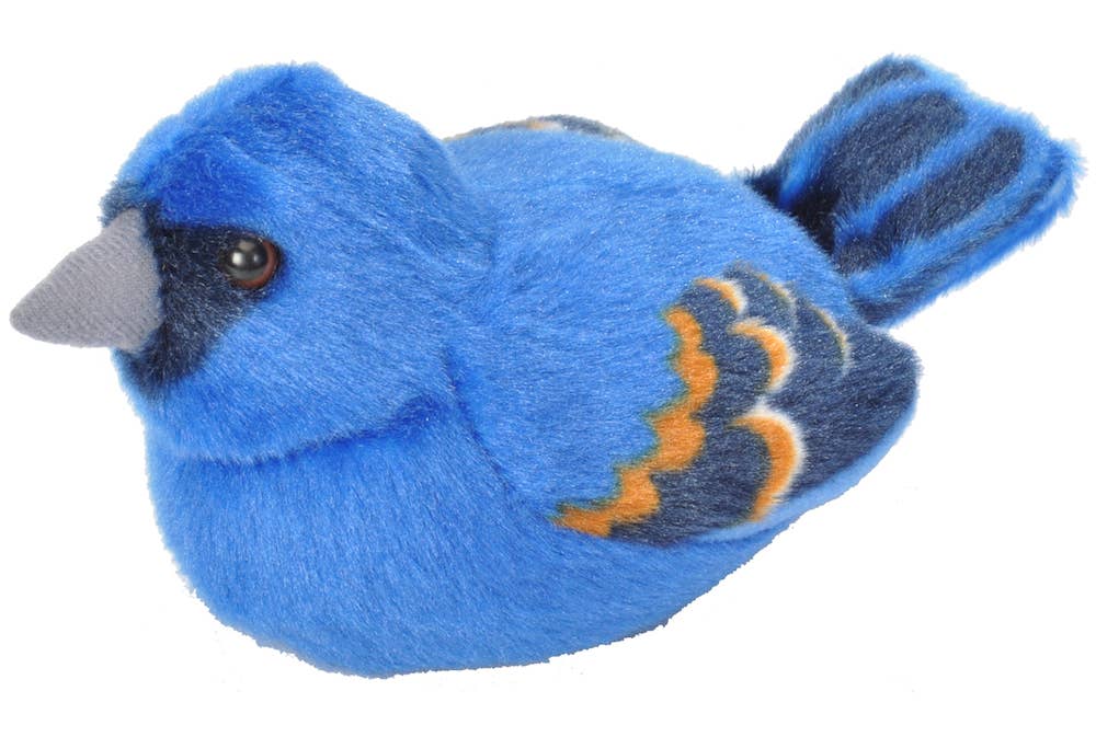Audubon II Blue Grosbeak Stuffed Animal W Sound 5.5" - A Child's Delight