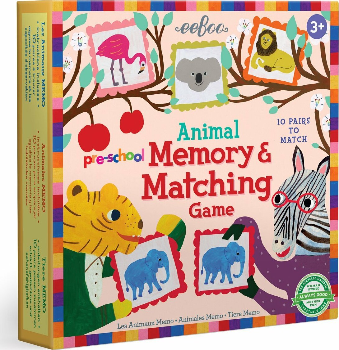 Pre-school Animal Memory  Matching Game