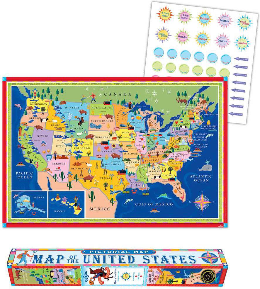 Usa Map - A Child's Delight