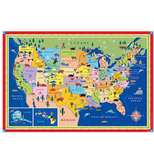 Usa Map - A Child's Delight