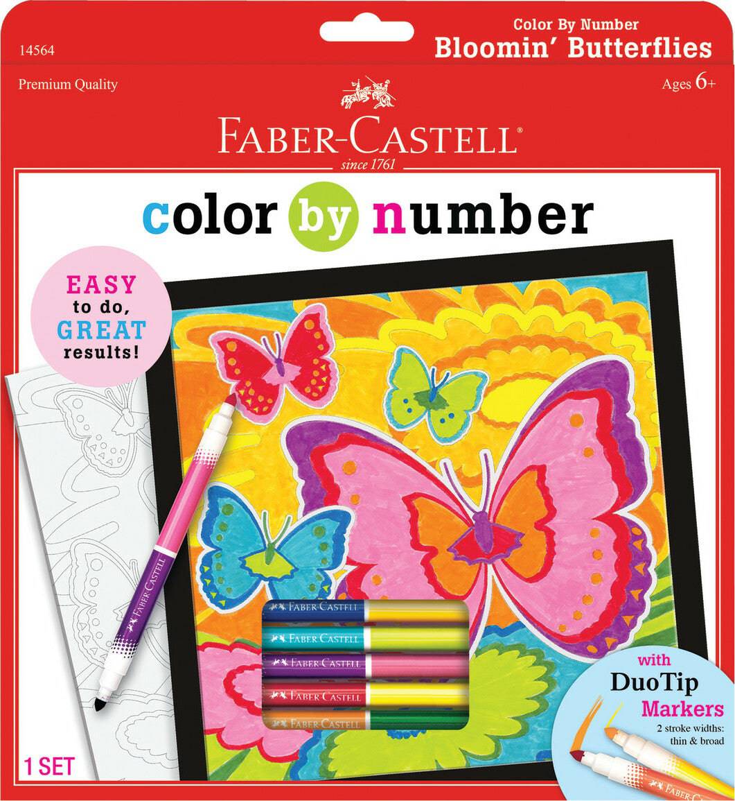 Color By Number Butterflies - A Child's Delight