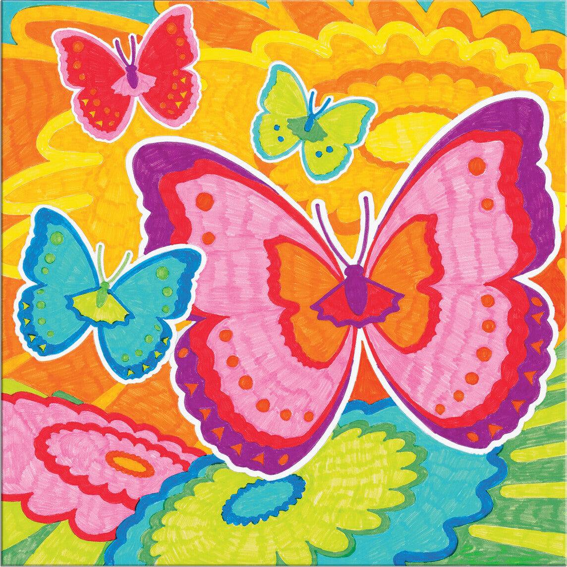 Color By Number Butterflies - A Child's Delight