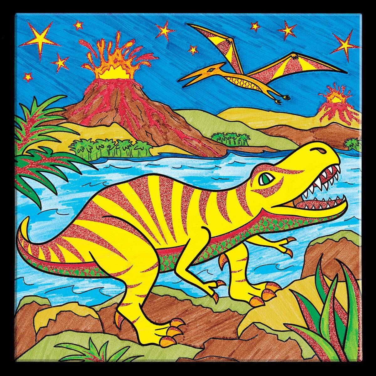 Color By Number Trex - A Child's Delight