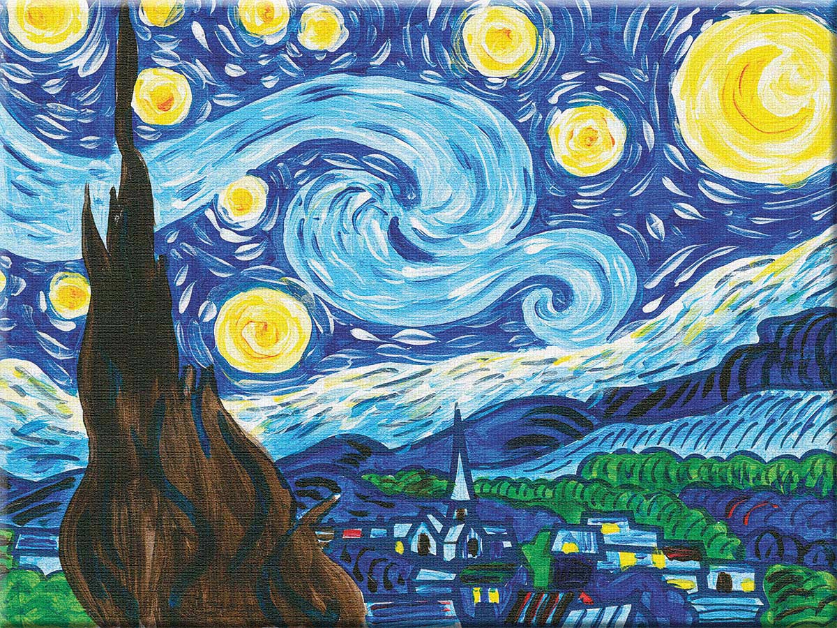 Paint By Number Starry Night - A Child's Delight