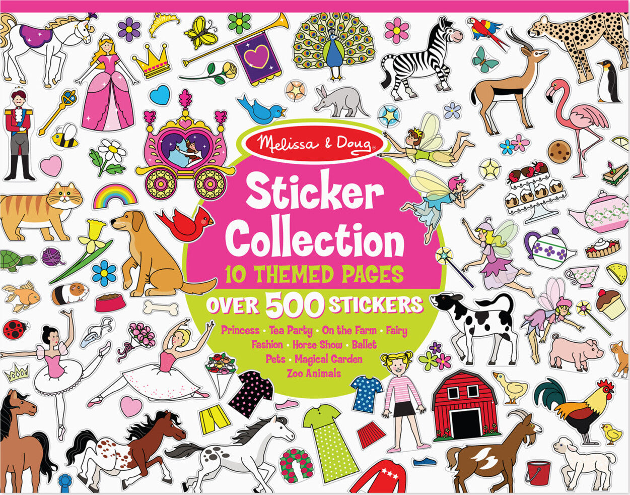 Sticker Collection Book: 500+ Stickers - Princesses, Tea Party, Animals, and More