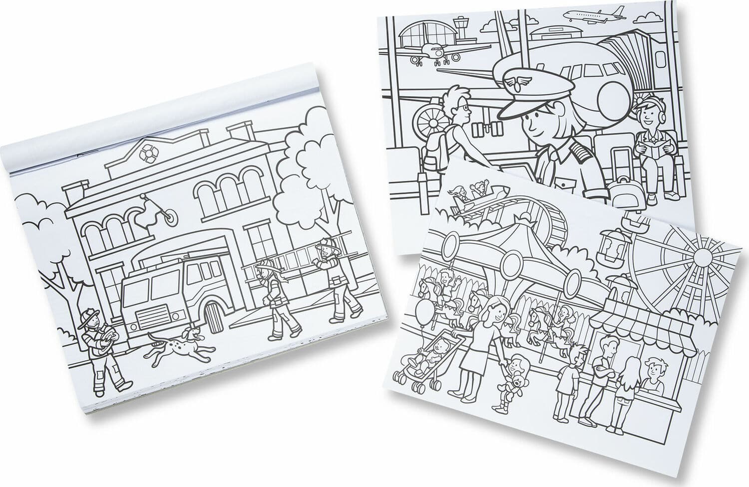 Jumbo Town Coloring Pad - A Child's Delight