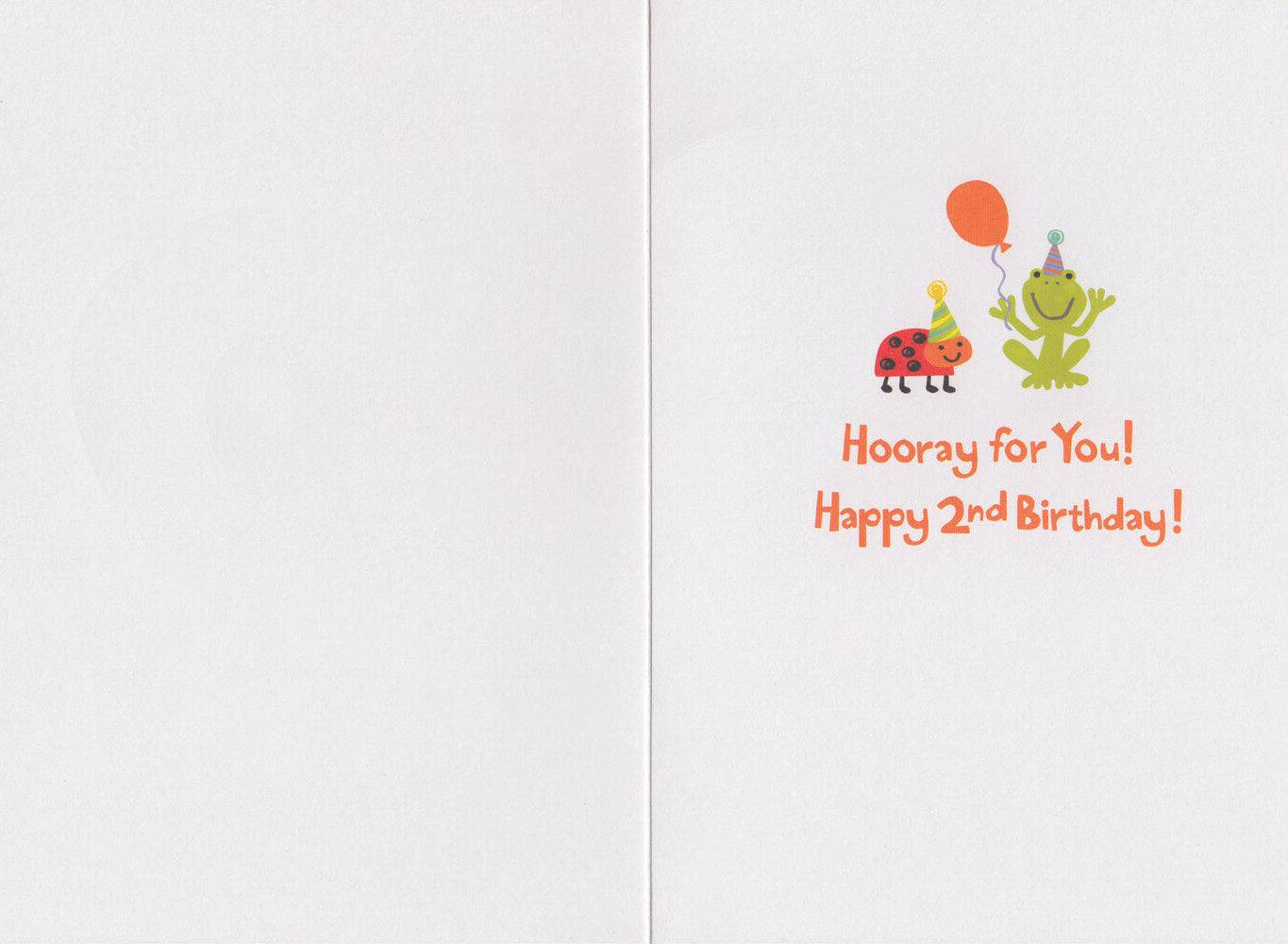 Age 2 Birthday Card - A Child's Delight