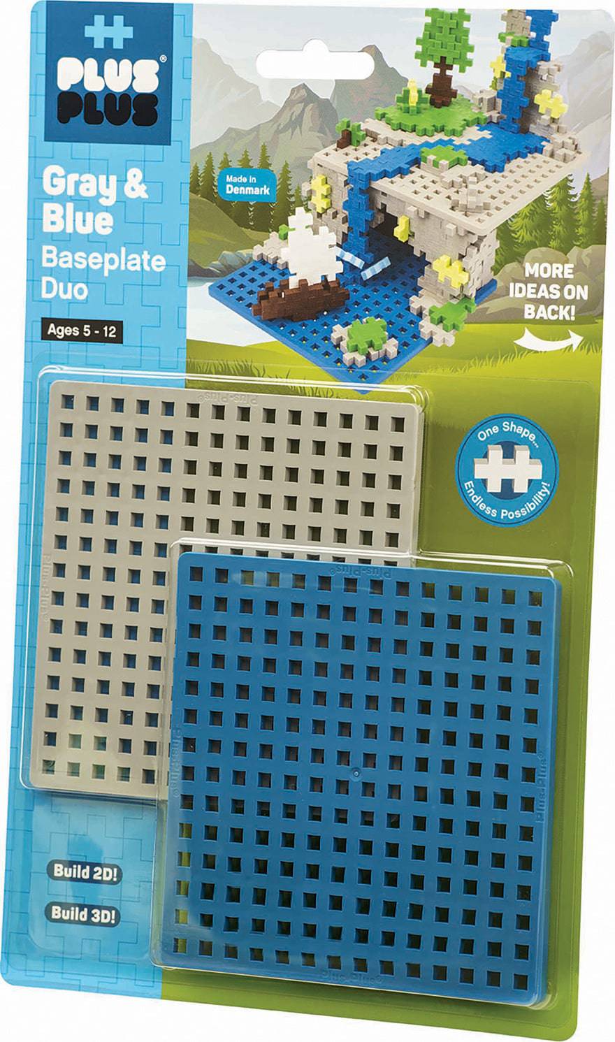 Baseplate Duo Gray/ Blue - A Child's Delight