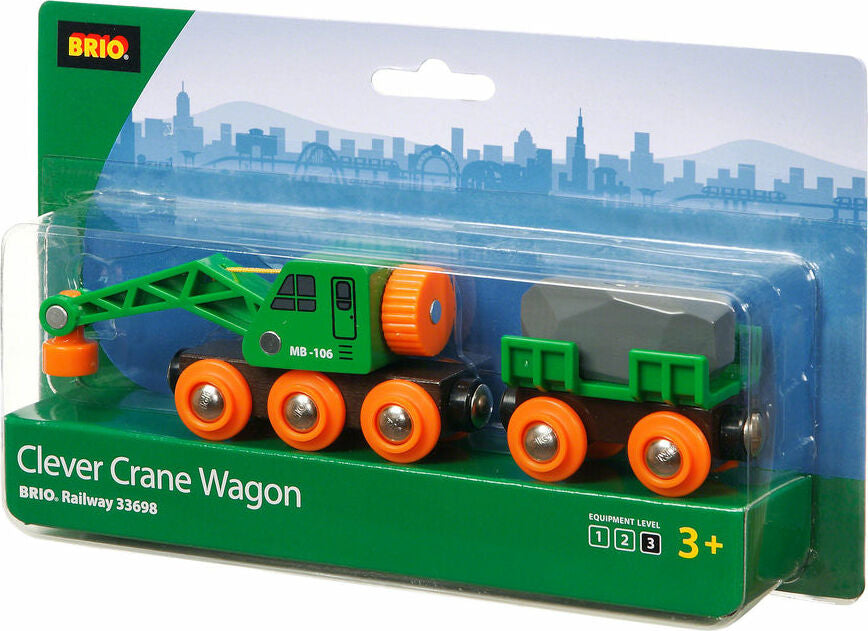 BRIO Clever Crane Wagon