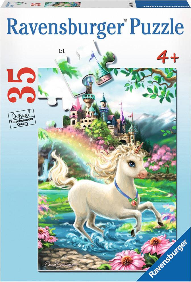 35Pc Unicorn Castle - A Child's Delight
