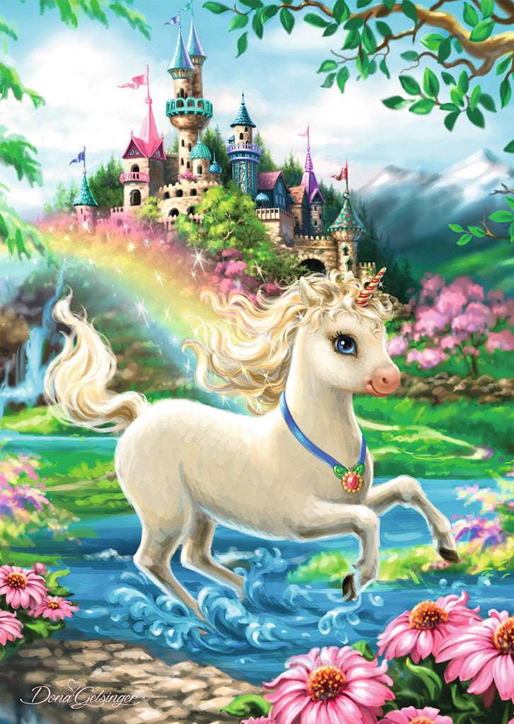 35Pc Unicorn Castle - A Child's Delight