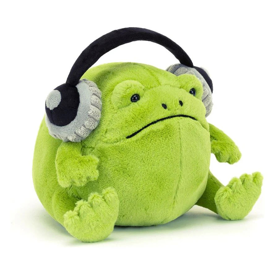 Ricky Rain Frog w/ Headphones - A Child's Delight