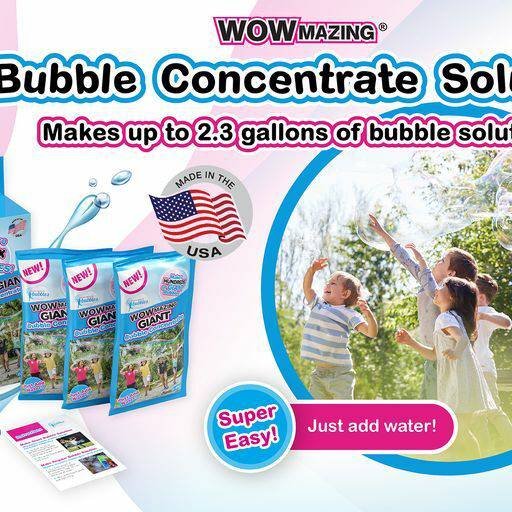 WOWmazing Giant Bubble Concentrate Refill - A Child's Delight