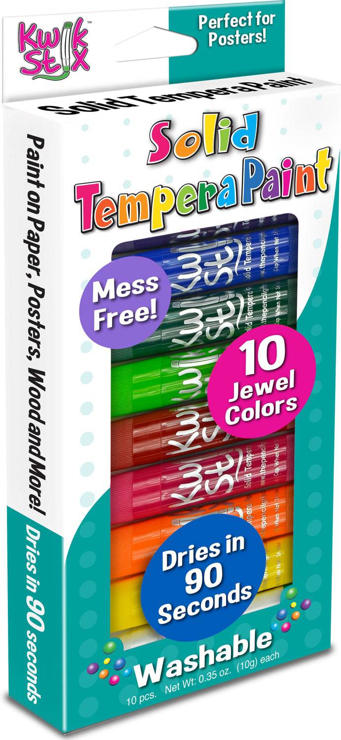 Kwik Solid Colors Tempera Paint Sticks - A Child's Delight