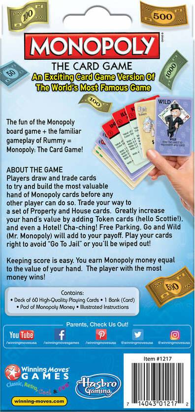 Monopoly - The Card Game - A Child's Delight