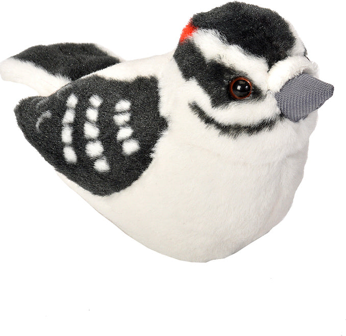 Audubon II Downy Woodpecker Stuffed Animal - 5"